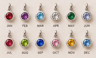 Birthstone Collection – sterling silver charm designs